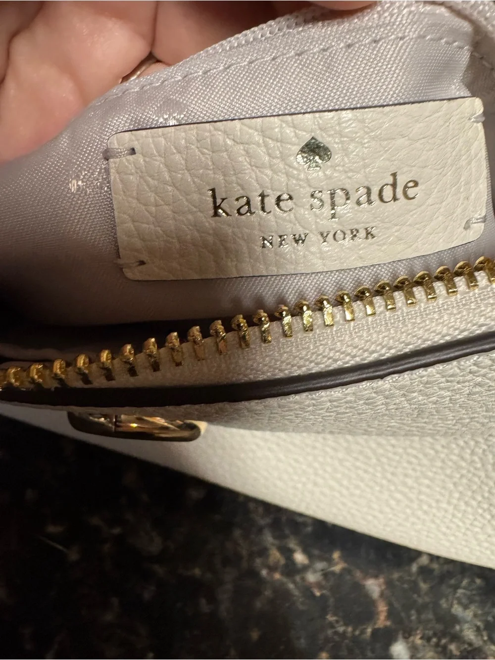 Kate Spade Kayla Small Convertible Shoulder Crossbody Bag Meringue Pebbled
